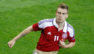 Arsenal's Nicklas Bendtner ban from Denmark team after drink drive arrest - video